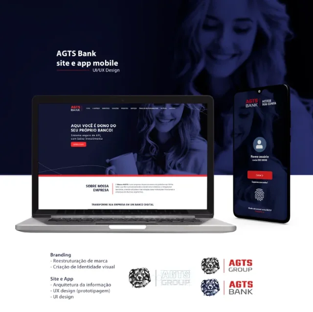 Projeto da ED Creative Studio para AGTS Bank